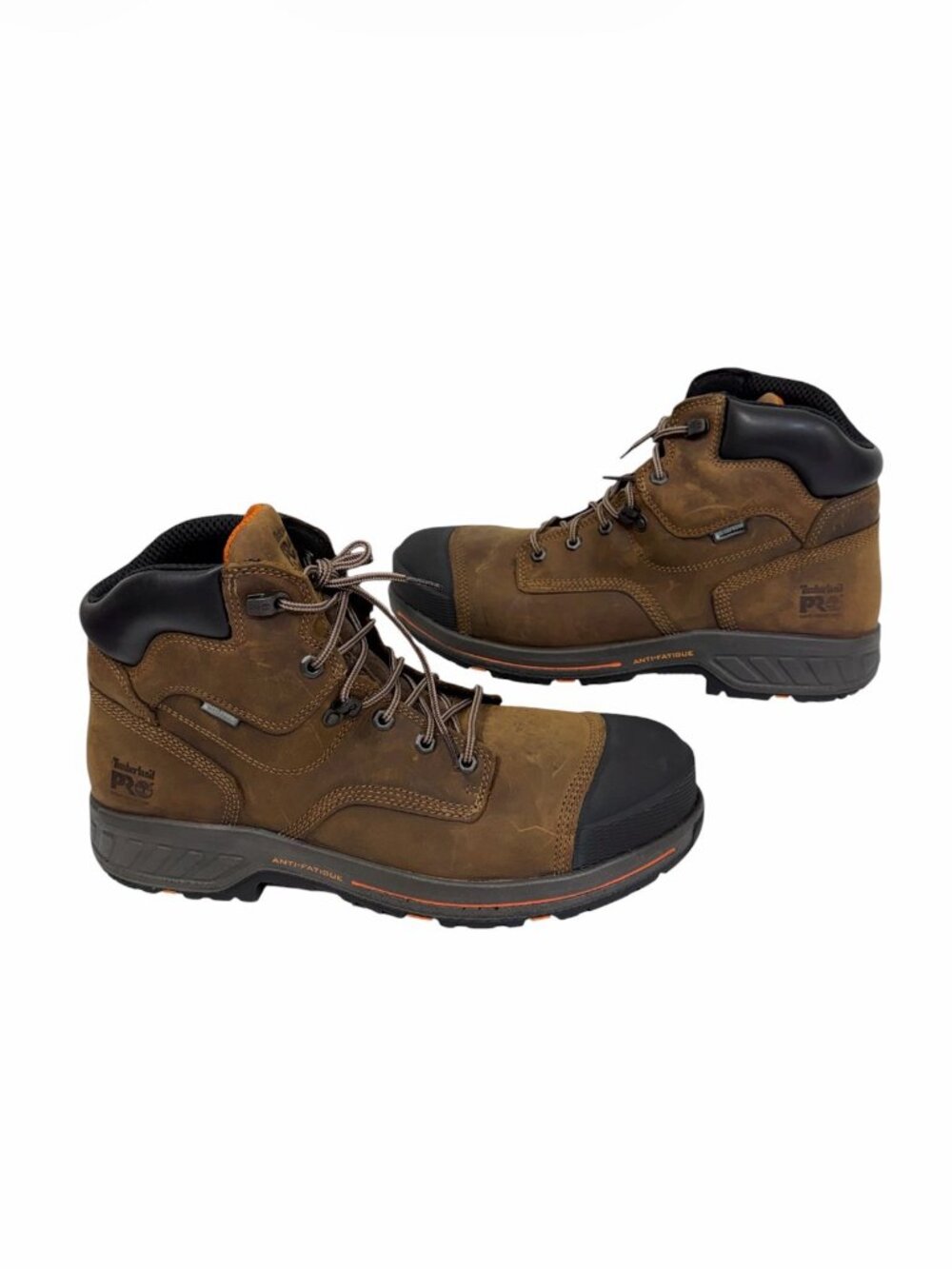 Timberland PRO Composite Toe Waterproof Work Boots Brown Leather Men's 13